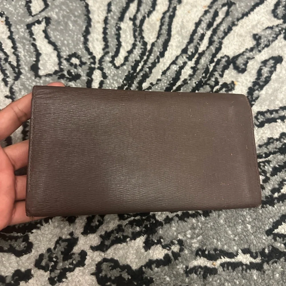 Burberry Dark Brown Leather Clutch - Picture 2 of 16